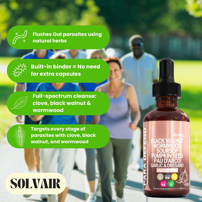 Solvair® Wormwood Black Walnut Gut Cleanse Detox